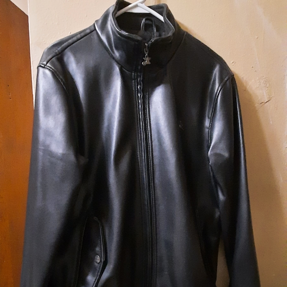 Armani Collezioni Italia men's leather jacket size M
